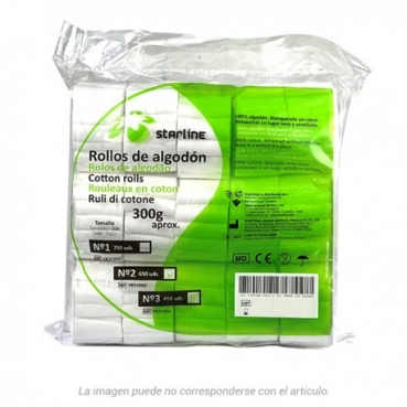 ROLLOS ALGODON STARLINE Nº2 300gr.