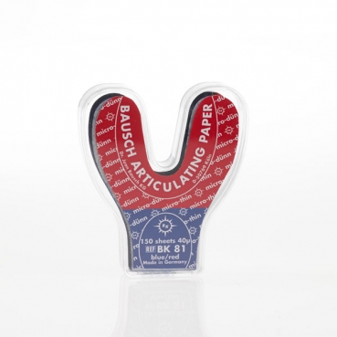 BK81 PAPEL ART HERRADURA AZUL/ROJO 150u