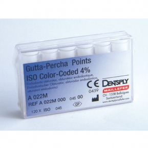 GUTTAPERCHA CONICIDAD .04 Nº20 120u. A022M