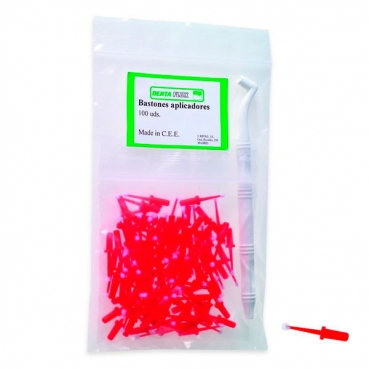 BASTONES APLICADORES DENTAFLUX 100u.