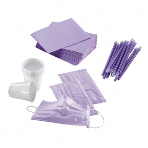 KIT DESECHABLES 500 PACIENTES LILA