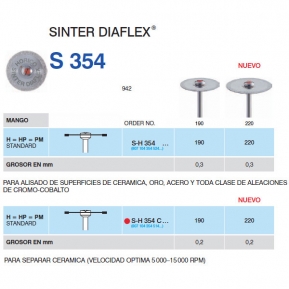 DISCO MACIZO HORICO SH354C-190